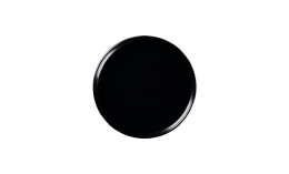 Nordic, Teller flach ohne Rand / Deckel ø 160 mm schwarz für NOBW16