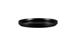 Nordic, Teller flach ohne Rand / Deckel ø 230 mm schwarz für NODP23
