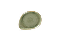 Spot, Teller flach organisch 219 x 165 mm emerald green