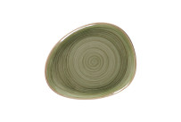 Spot, Teller flach organisch 279 x 224 mm emerald green
