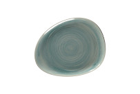 Spot, Teller flach organisch 279 x 224 mm sapphire blue