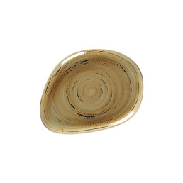 Spot, Teller flach organisch 219 x 165 mm garnet beige