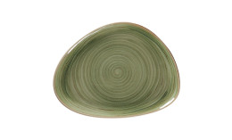 Spot, Teller flach organisch 326 x 250 mm  emerald green