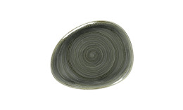 Spot, Teller flach organisch 279 x 224 mm peridot green