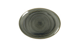 Spot, Platte oval 360 x 270 mm peridot green