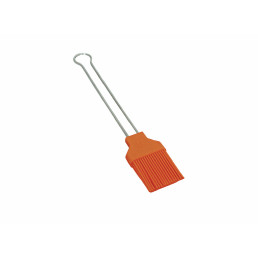 Silikon-Pinsel Breite 42 mm orange mit Edelstahlstiel, 5-reihig