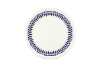 Floral Charm, Coupteller flach rund mit Relief ø 230 mm blue