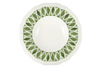 Floral Charm, Coupteller tief rund mit Relief ø 275 mm / 0,75 l green