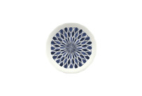 Floral Charm, Coupteller flach rund mit Relief ø 159 mm blue