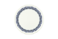 Floral Charm, Coupteller flach rund mit Relief ø 230 mm blue