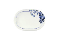 Floral Charm, Coupplatte oval mit Relief 239 x 158 mm blue