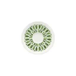 Floral Charm, Untertasse rund mit Relief ø 131 mm green