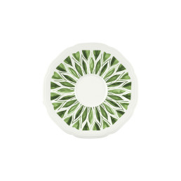 Floral Charm, Kombi-Untertasse rund mit Relief ø 160 mm green