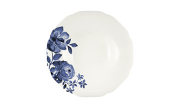 Floral Charm, Coupteller tief rund mit Relief ø 241 mm / 0,64 l blue