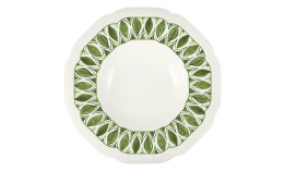 Floral Charm, Coupteller tief rund mit Relief ø  275 mm / 0,75 l green