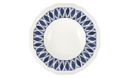 Floral Charm, Coupteller tief rund mit Relief ø 275 mm / 0,75 l blue