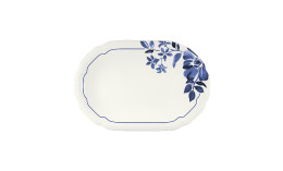 Floral Charm, Coupplatte oval mit Relief 239 x 158 mm blue