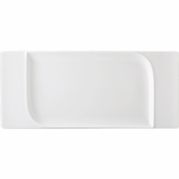 Fine Dining, Platte rechteckig mit Fahne 364 x 158 mm