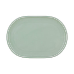 Shiro Glaze Frost, Coupplatte oval 300 x 194 mm