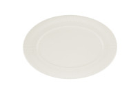 Delight Vibes, Platte oval Fahne Relief 381 x 274 mm weiß