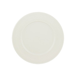 Delight Vibes, Teller flach rund Fahne Relief ø 233 mm weiß