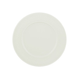 Delight Vibes, Teller flach rund Fahne Relief ø 233 mm weiß