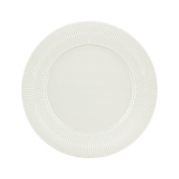 Delight Vibes, Teller flach rund Fahne Relief ø 260 mm weiß