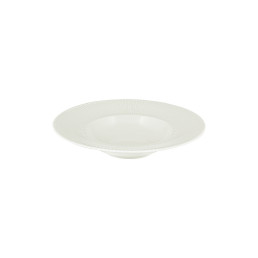 Delight Vibes, Teller tief rund Fahne Relief ø 201 mm / 0,16 l weiß
