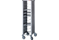 Tablett-Abräumwagen 1-teilig / für 7 GN-Tabletts / 175 mm Abstand