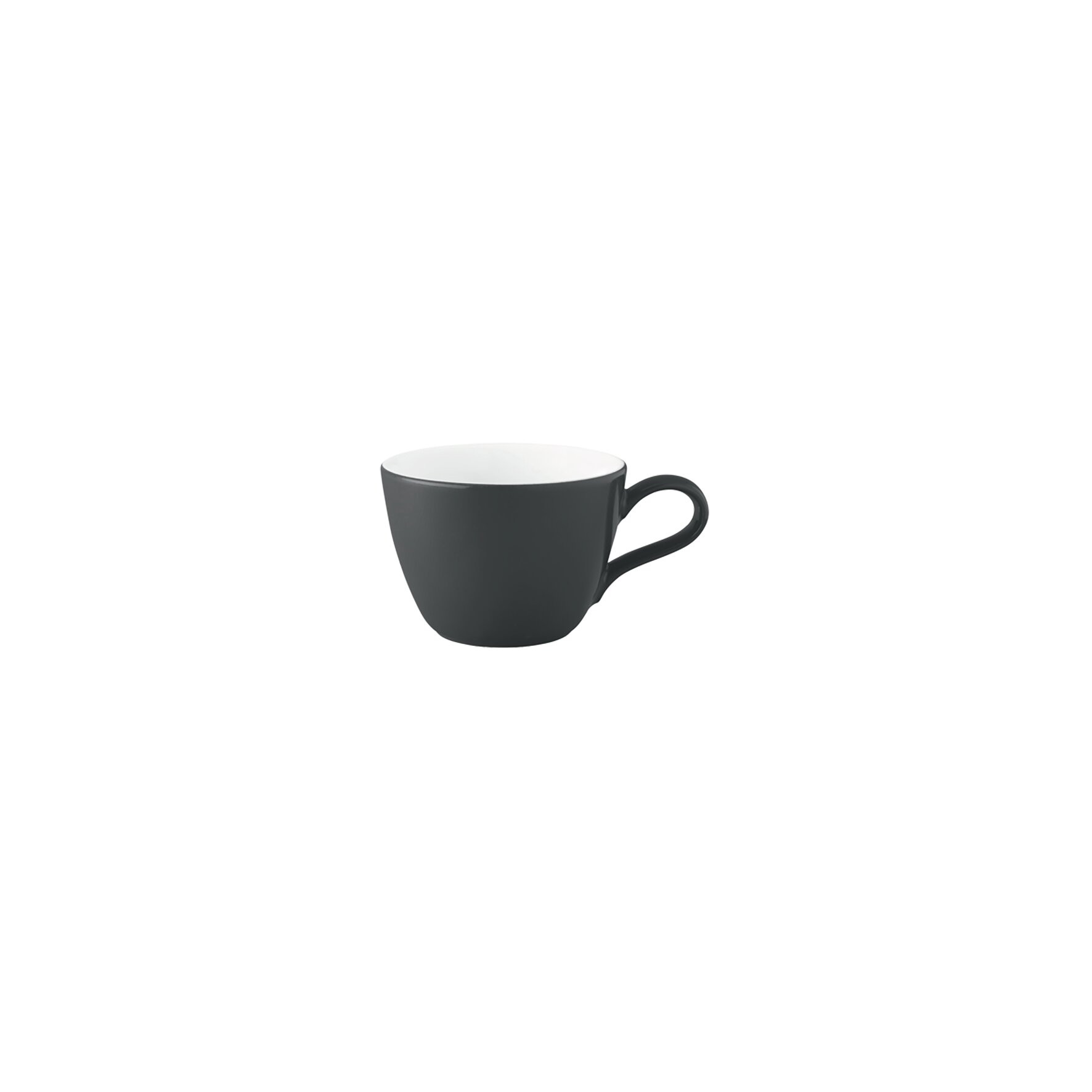 Fashion, Cappuccinotasse ø 89 mm / 0,22 l anthrazit - Seltmann, Coup Fine Dining Fashion Anthrazit - Geschirrserien - Geschirr - Gedeckter Tisch
