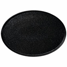Good Mood, Teller flach oval 360 x 266 mm intense black