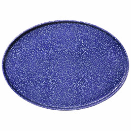 Good Mood, Teller flach oval 366 x 260 mm intense blue