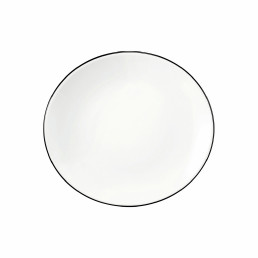 Modern Life, Frühstücksteller oval 210 x 192 mm Black Line
