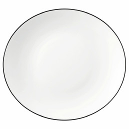 Modern Life, Speiseteller oval 302 x 277 mm Black Line