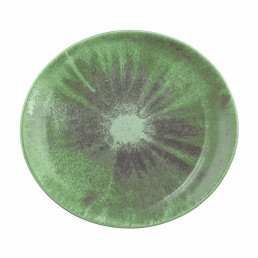Modern Life, Speiseteller oval 269 x 246 mm Batik Matcha