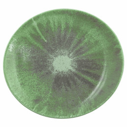 Modern Life, Teller oval 302 x 277 mm Batik Matcha