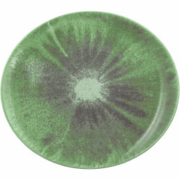 Modern Life, Platzteller oval 340 x 301 mm Batik Matcha