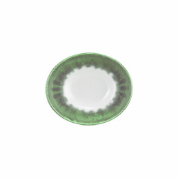 Modern Life, Suppenschale oval 155 x 135 mm / 0,42 l Batik Matcha