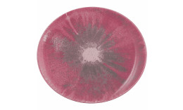 Modern Life, Platzteller oval 340 x 301 mm Batik Hibiskus