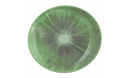 Modern Life, Teller oval 302 x 277 mm Batik Matcha
