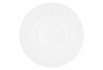 Nori, Teller flach ø 331 mm Relief breit weiß