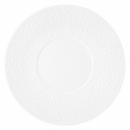Nori, Teller flach ø 331 mm Relief breit weiß