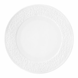 Nori, Teller flach ø 282 mm Relief schmal weiß
