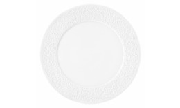 Nori, Teller flach ø 330 mm Relief schmal weiß