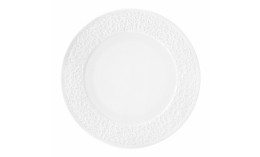 Nori, Teller flach ø 282 mm Relief schmal weiß