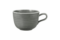 Terra, Milchkaffeetasse mit Relief ø 136 mm / 0,40 l perlgrau