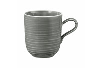 Terra, Becher mit Henkel / mit Relief ø 124 mm / 0,40 l perlgrau