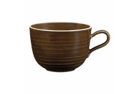 Terra, Milchkaffeetasse mit Relief ø 136 / 0,40 l erdbraun