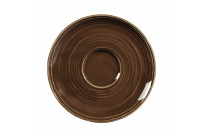 Terra, Kombi-Untertasse mit Relief ø 161 mm erdbraun