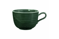 Terra, Milchkaffeetasse mit Relief ø 136 mm / 0,40 l moosgrün